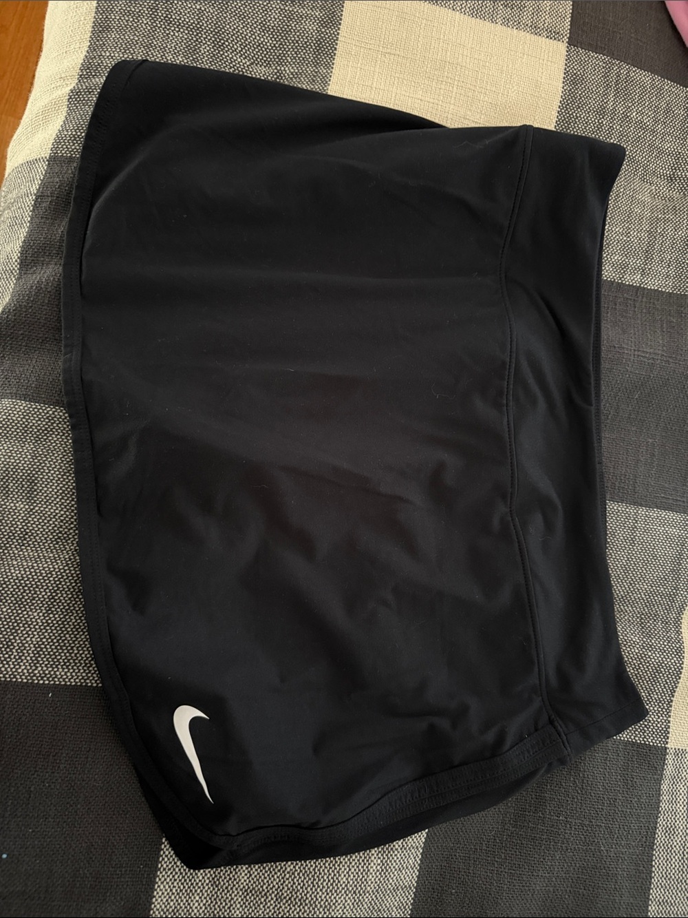 Nike Black Skort with White Swoosh Logo